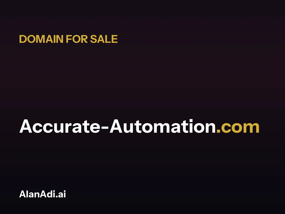 Accurate-Automation.com for sale, accurate automation domain name