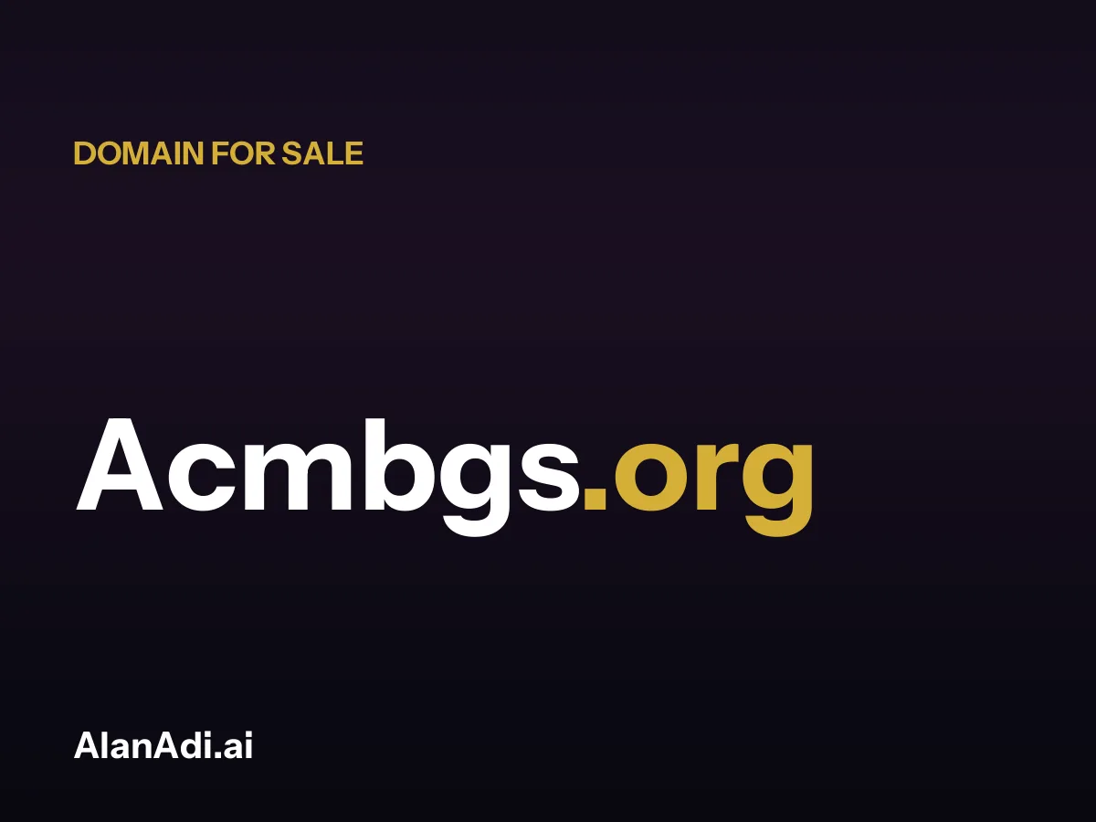 acmbgs — Acmbgs.org domain for sale