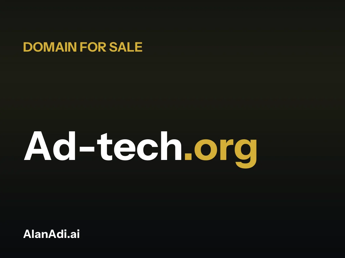 Ad-tech.org for sale, ad tech domain name