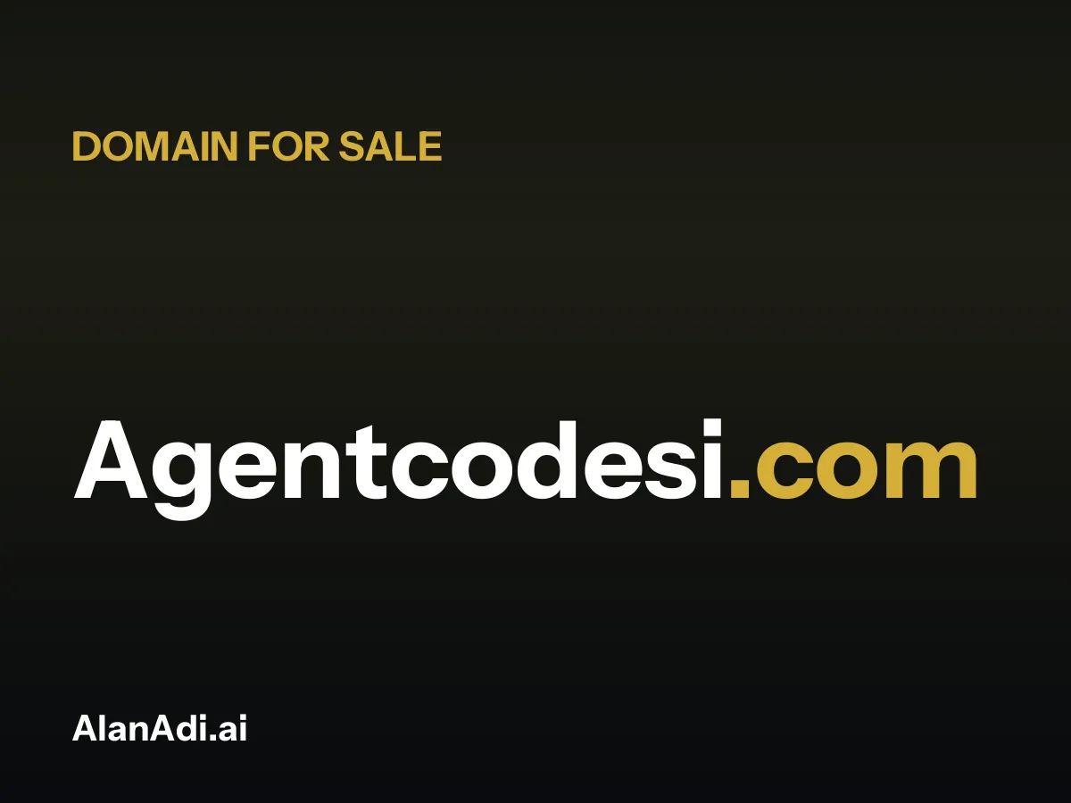Agentcodesi.com domain name for sale