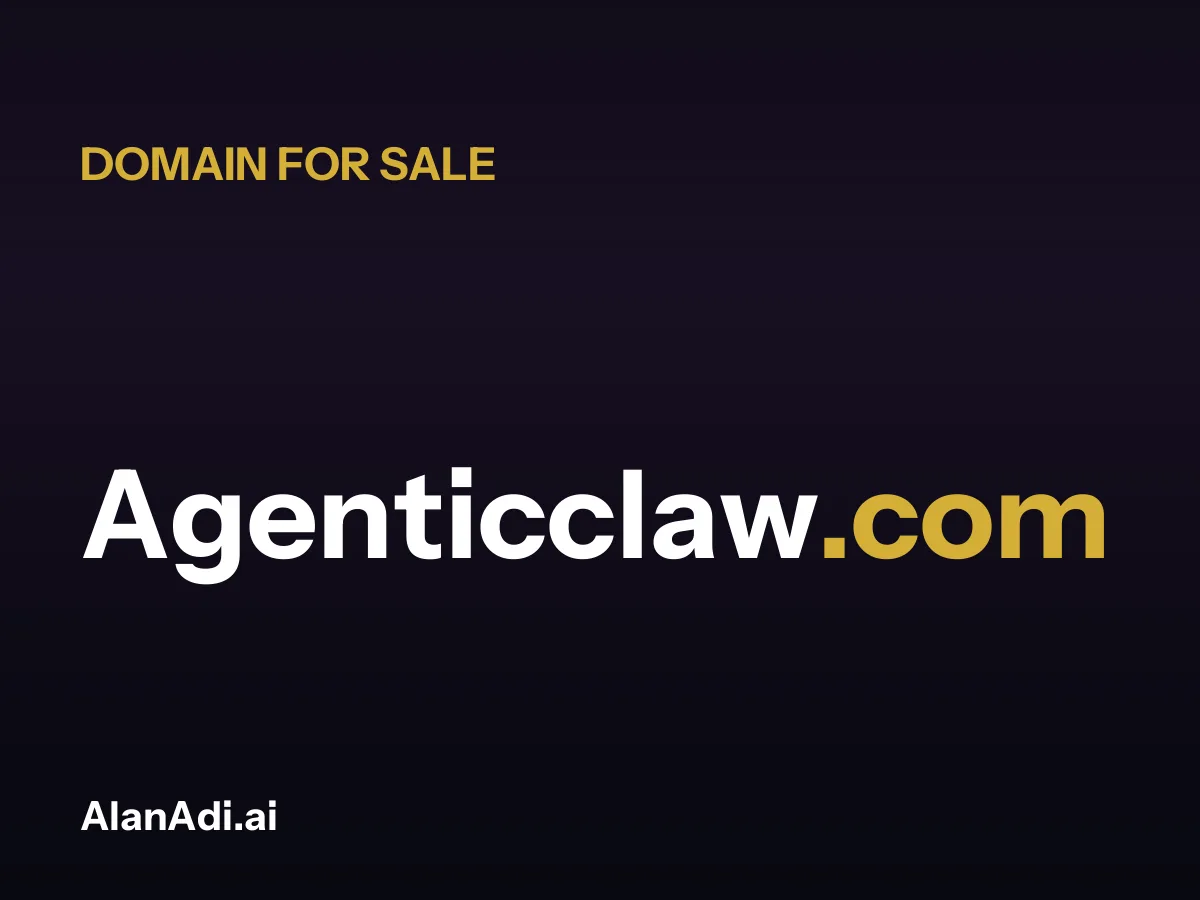 Agenticclaw.com for sale, agentic claw domain name