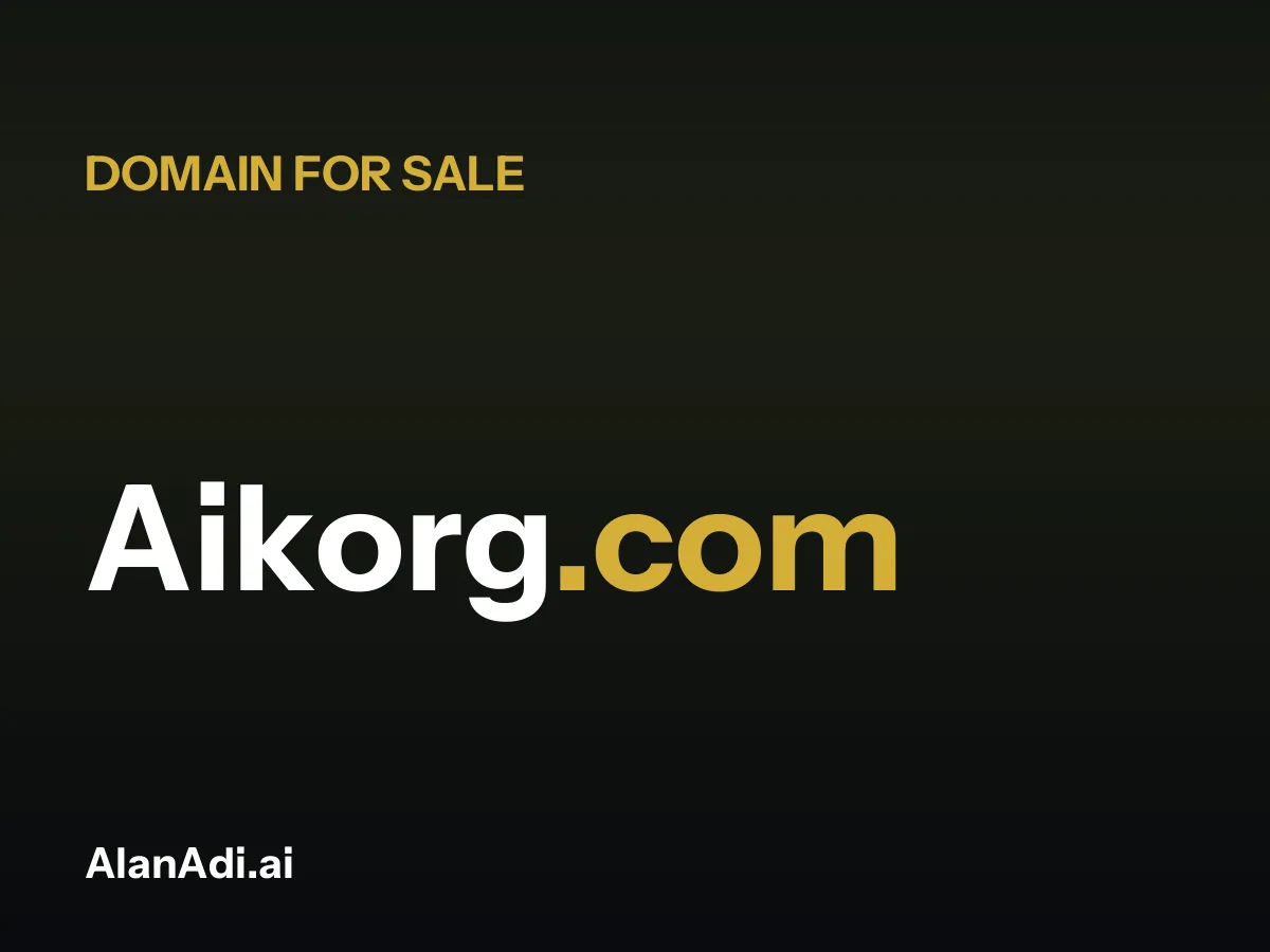 Aikorg.com domain name for sale