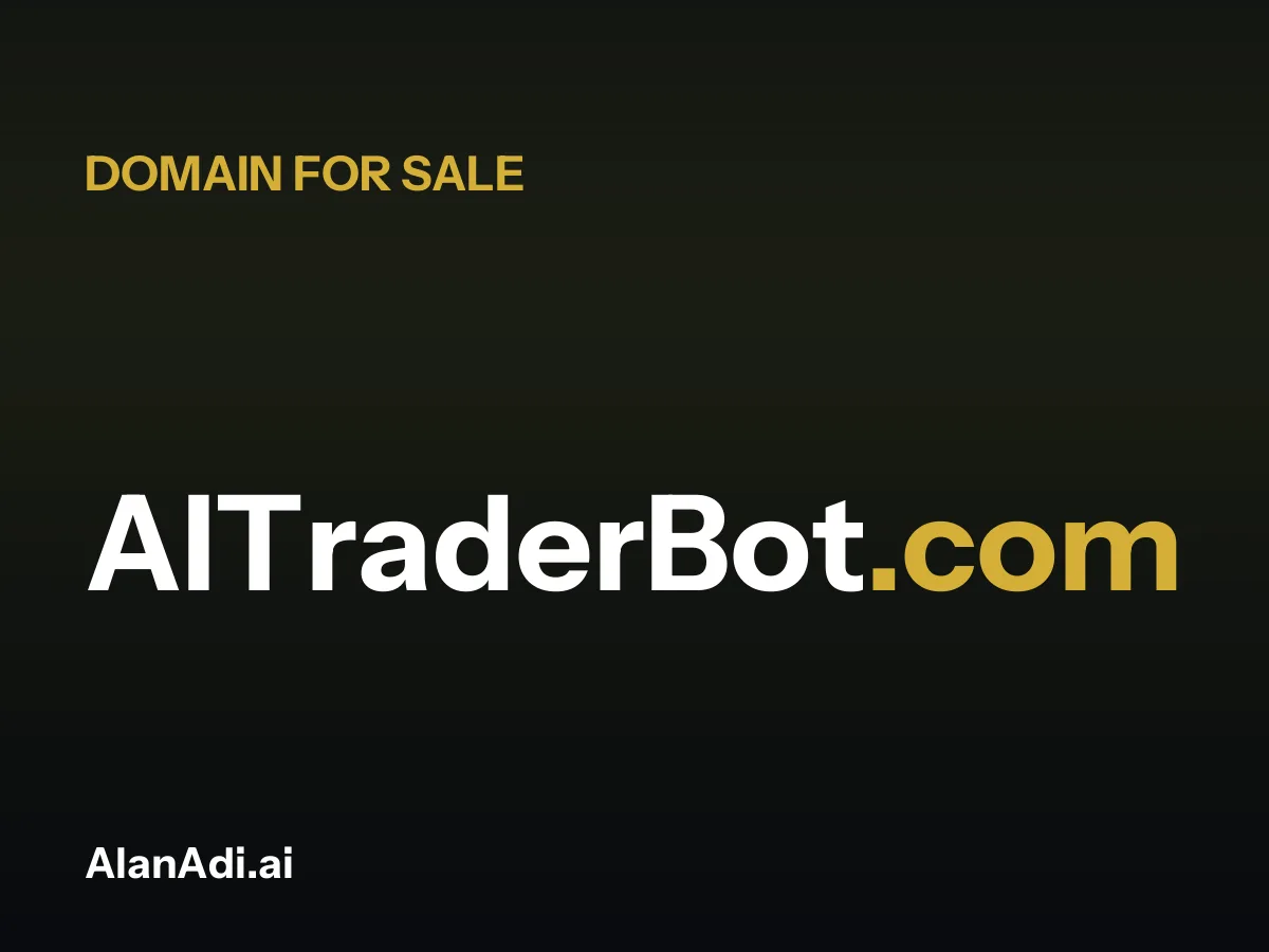 AITraderBot.com for sale, aitrader bot domain name