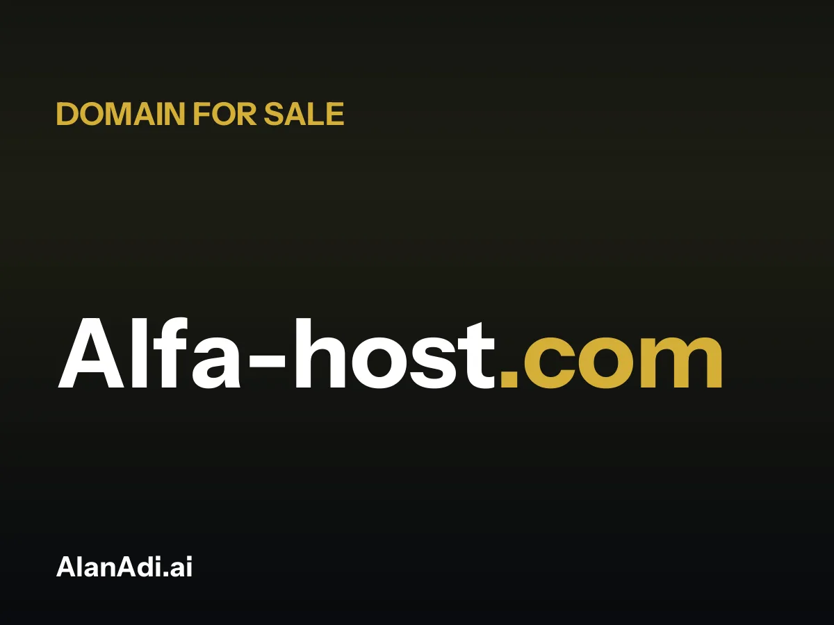 Alfa-host.com for sale, alfa host domain name