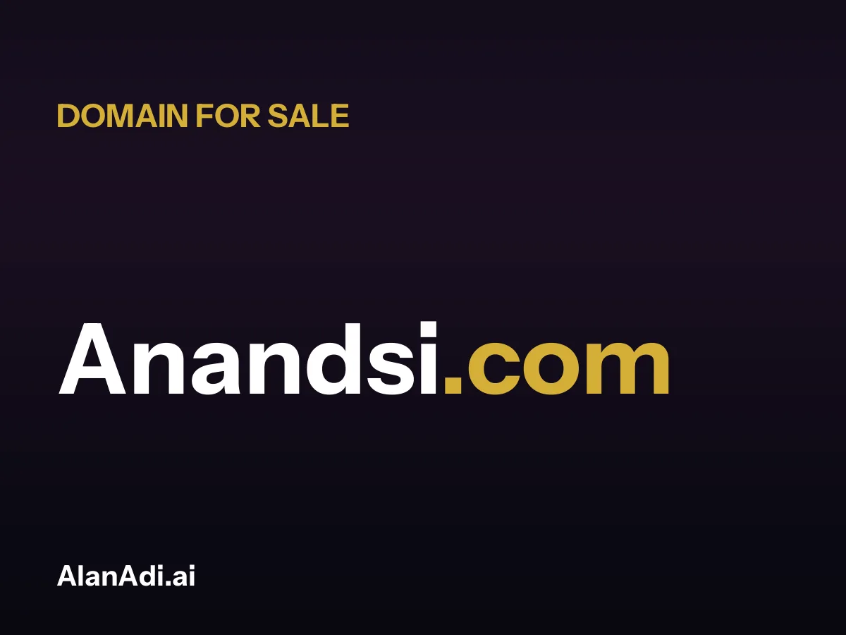 Anandsi.com domain name for sale