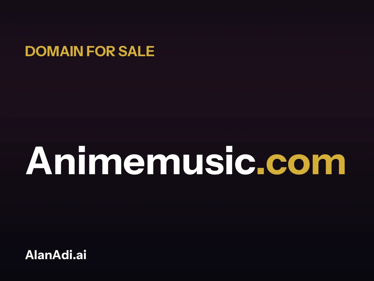 Animemusic.com for sale, anime music domain name