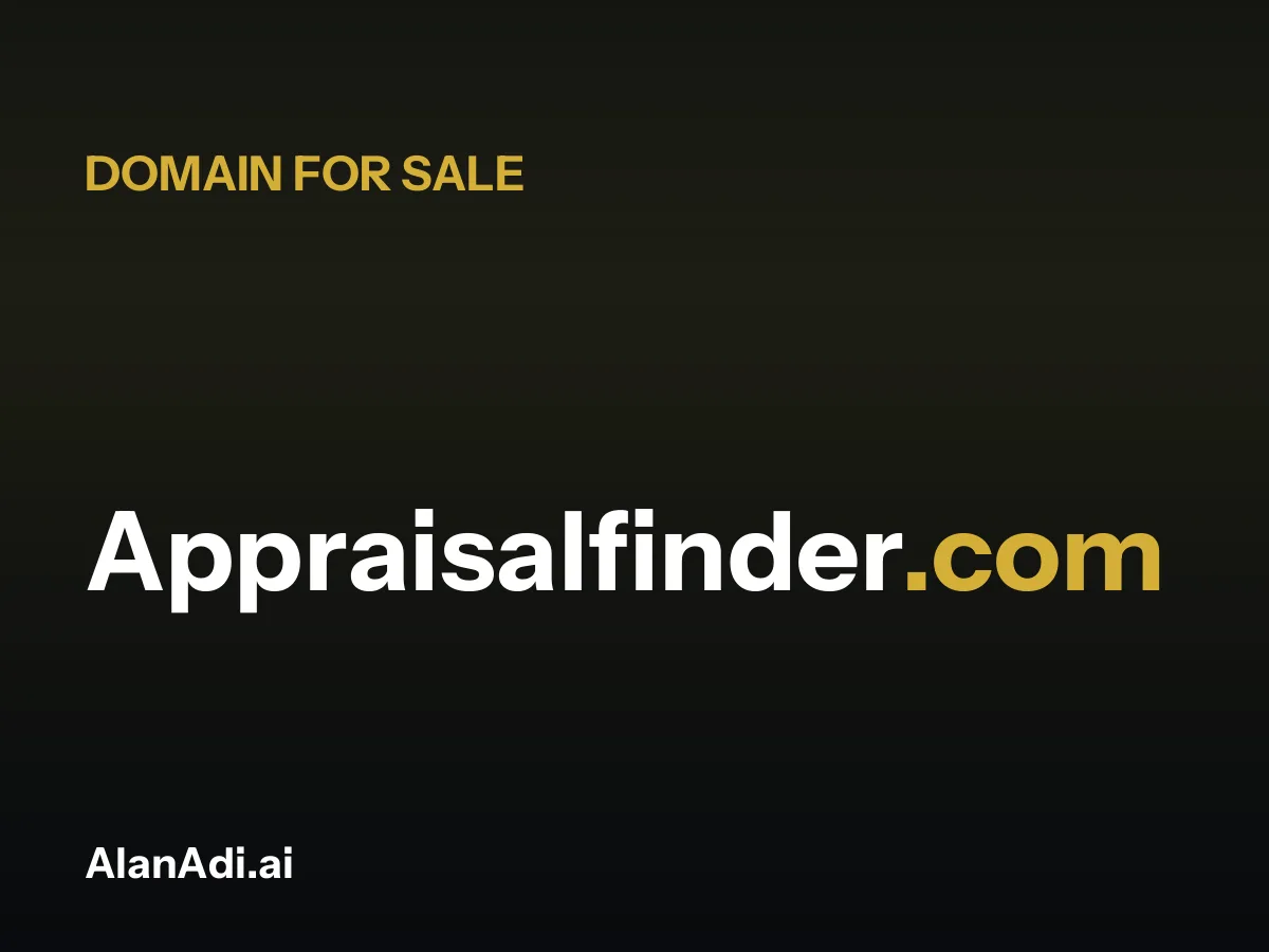 Appraisalfinder.com for sale, appraisal finder domain name