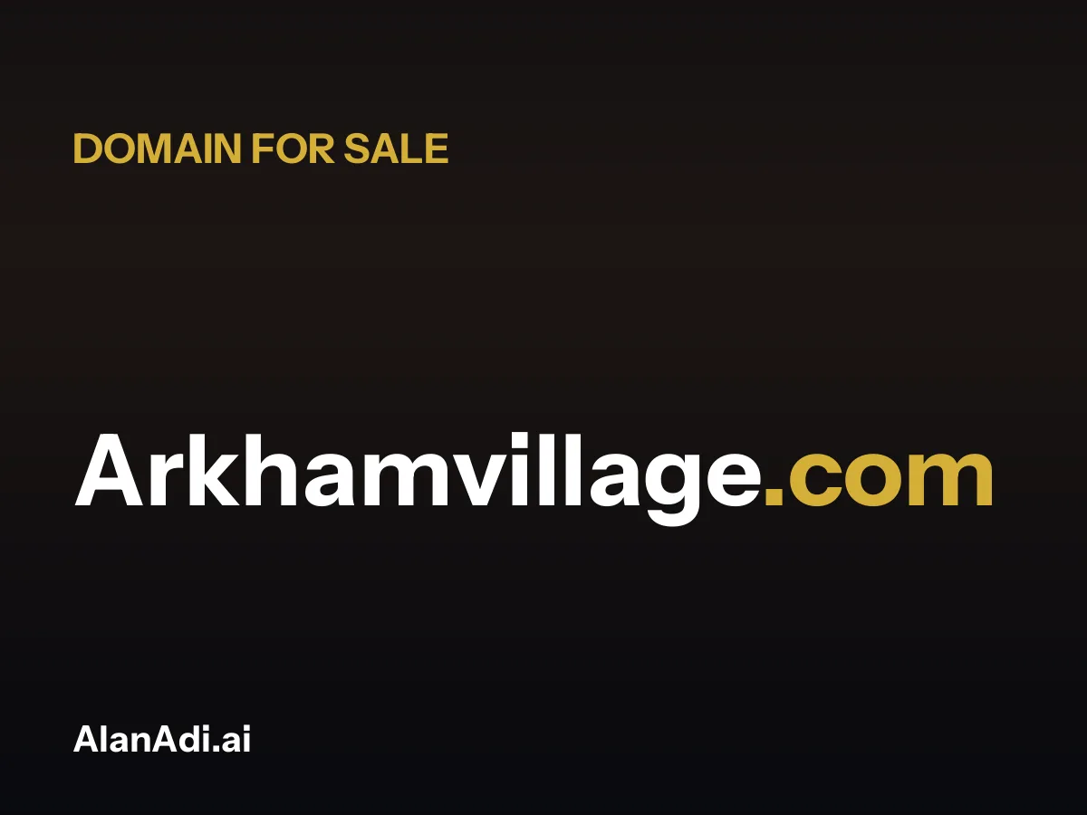 Arkhamvillage.com for sale, arkham village domain name