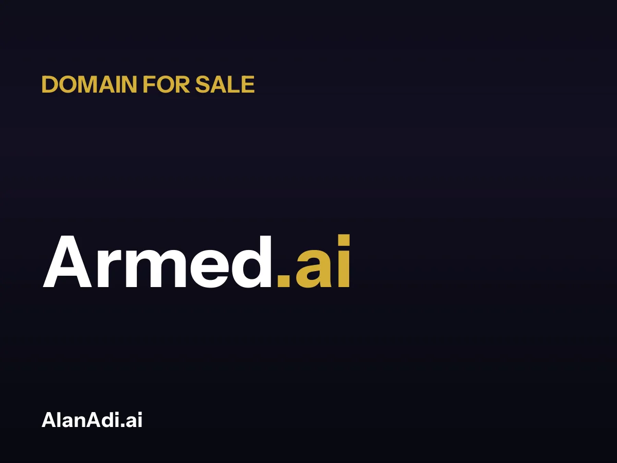 Armed.ai domain name for sale