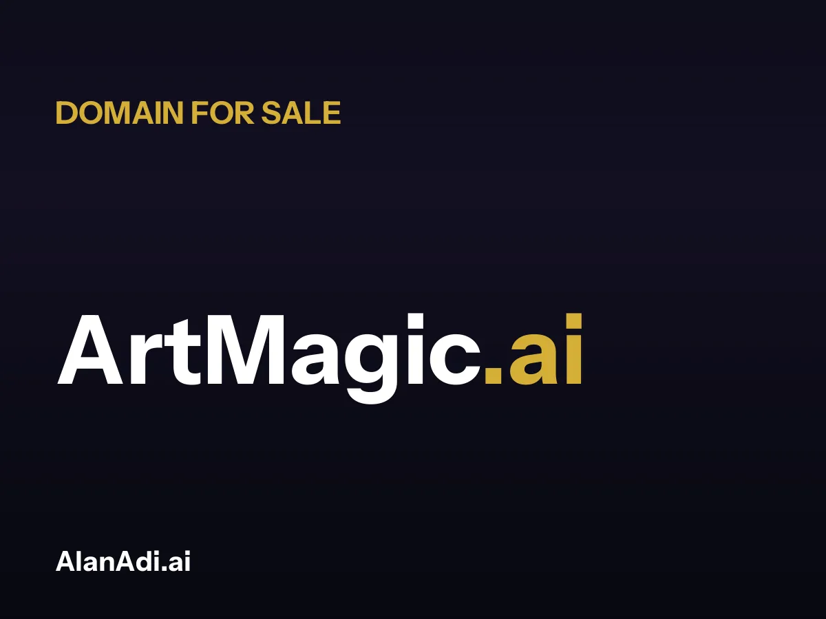 ArtMagic.ai for sale, art magic domain name