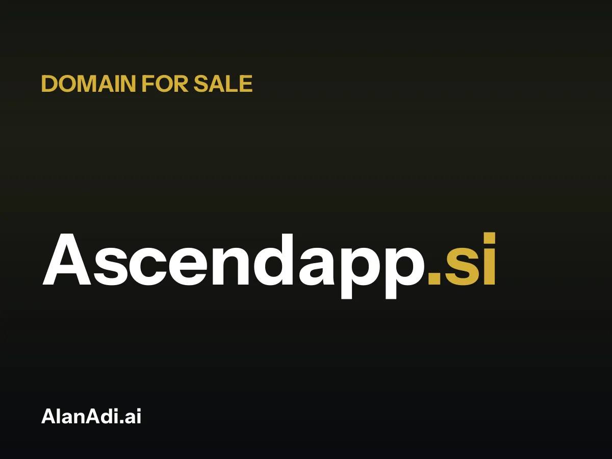 Ascendapp.si domain name for sale