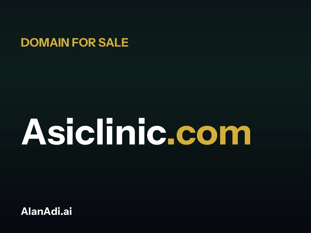 Asiclinic.com for sale, asi clinic domain name