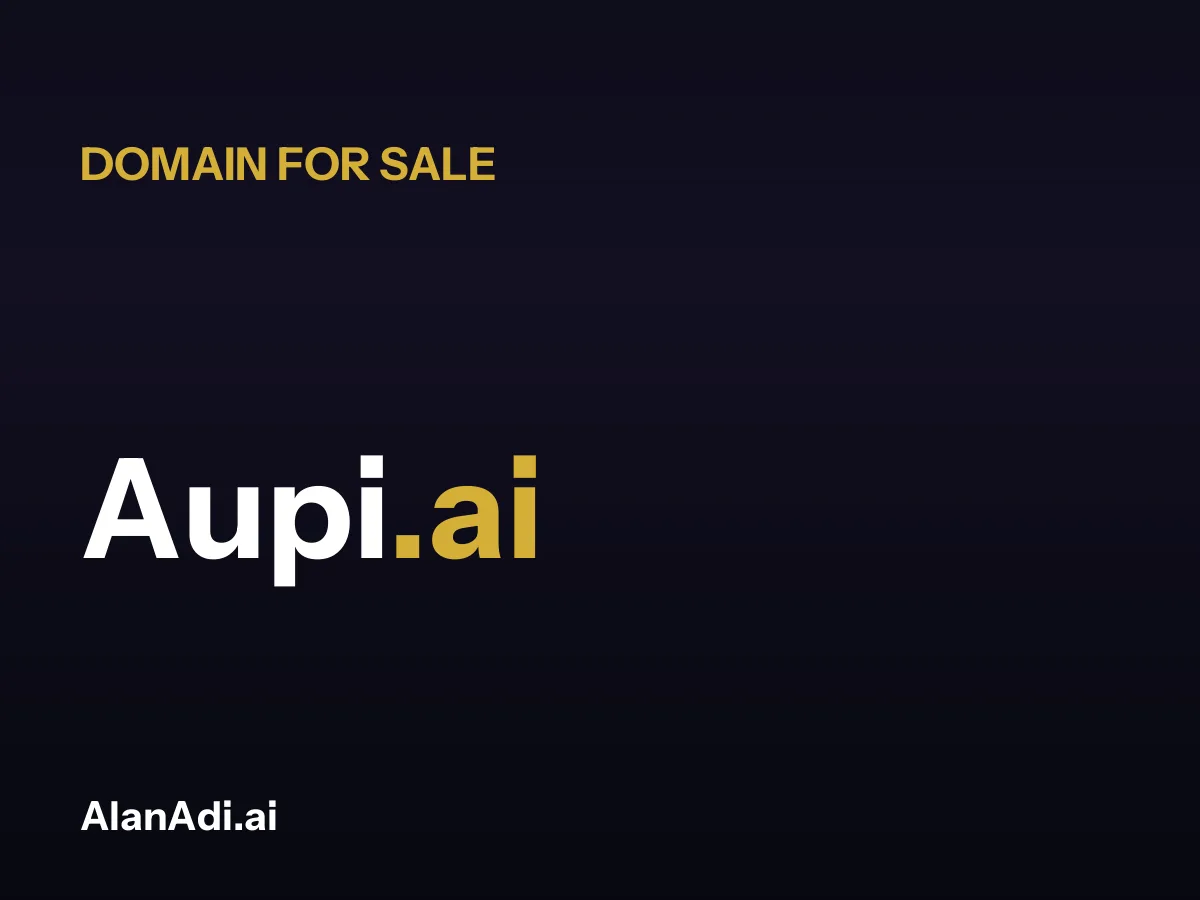 Aupi.ai domain name for sale