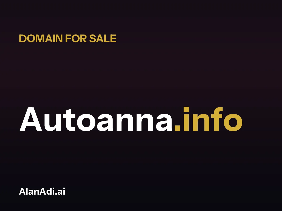 Autoanna.info domain name for sale