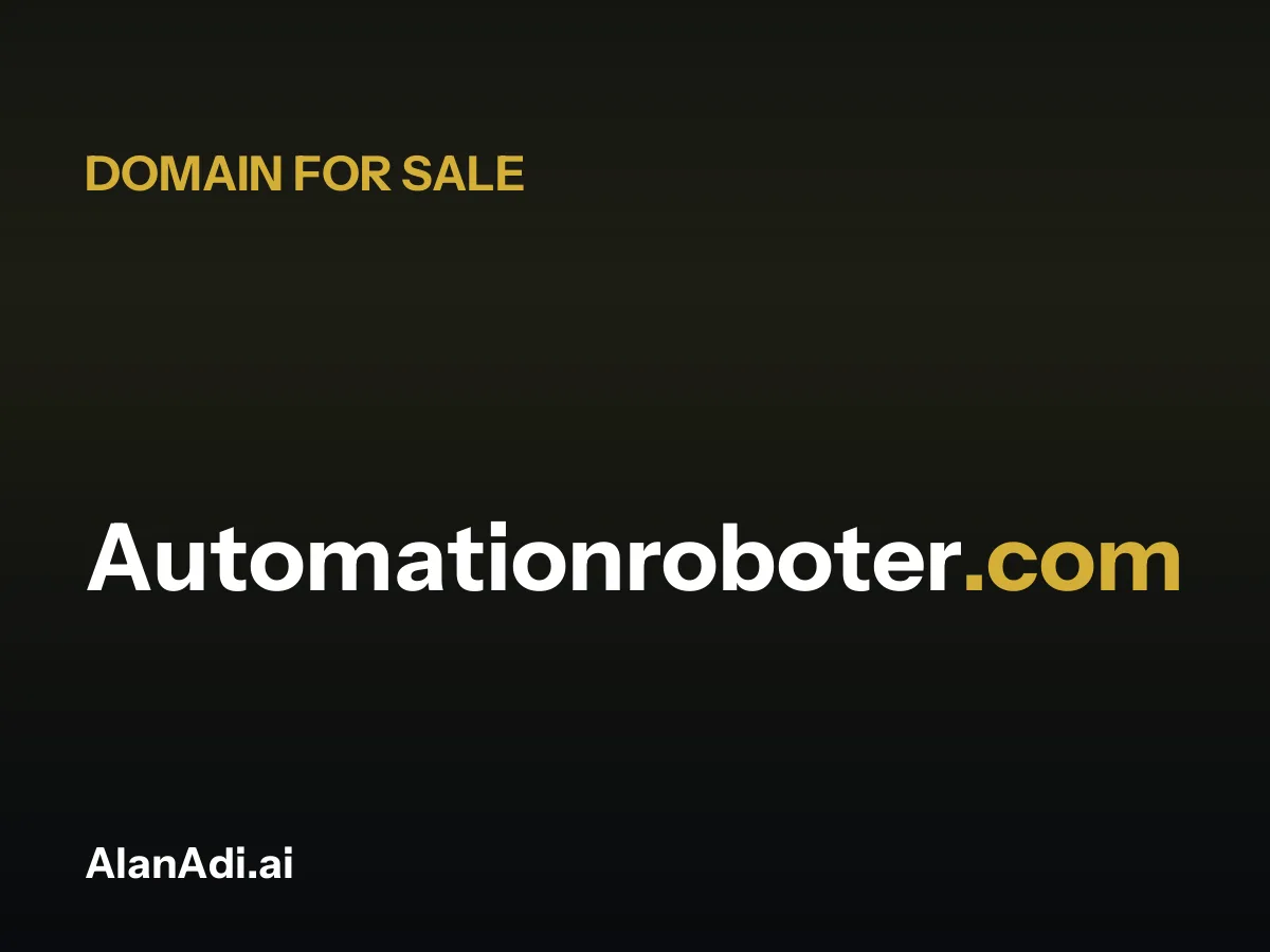 Automationroboter.com for sale, automation roboter domain name