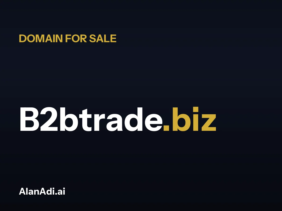 B2btrade.biz for sale, b2b trade domain name