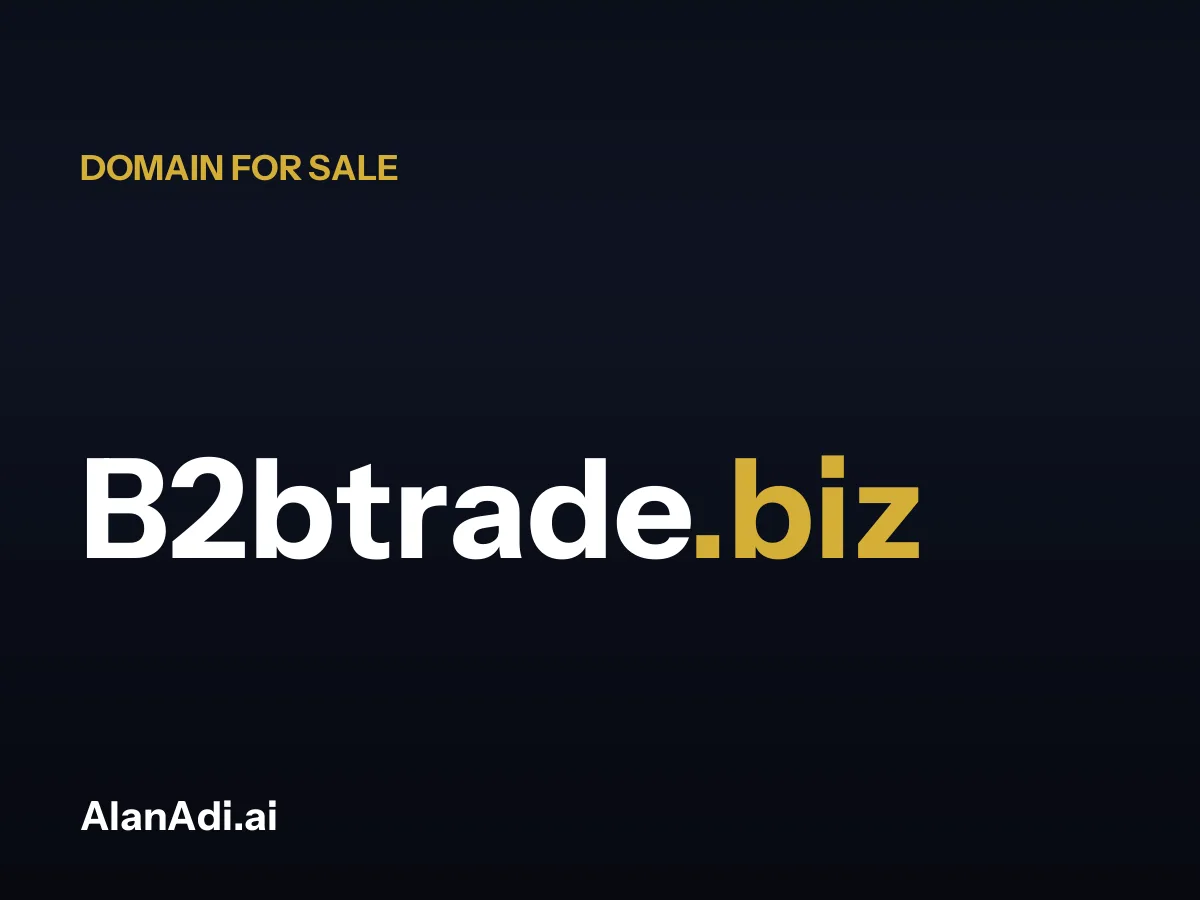 b2b trade — B2btrade.biz domain for sale