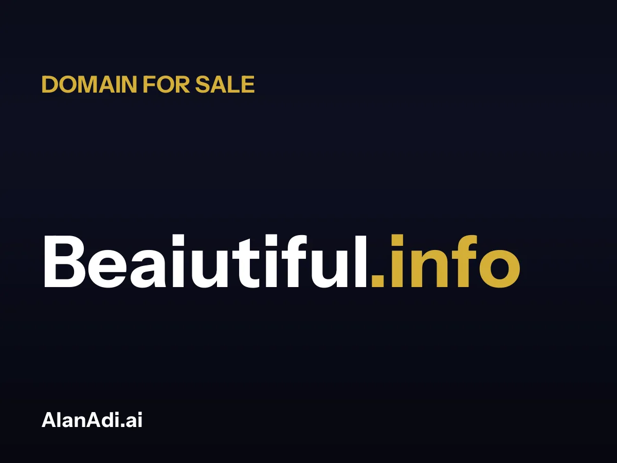 Beaiutiful.info domain name for sale