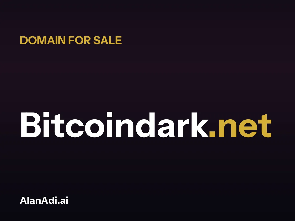 Bitcoindark.net for sale, bitcoin dark domain name