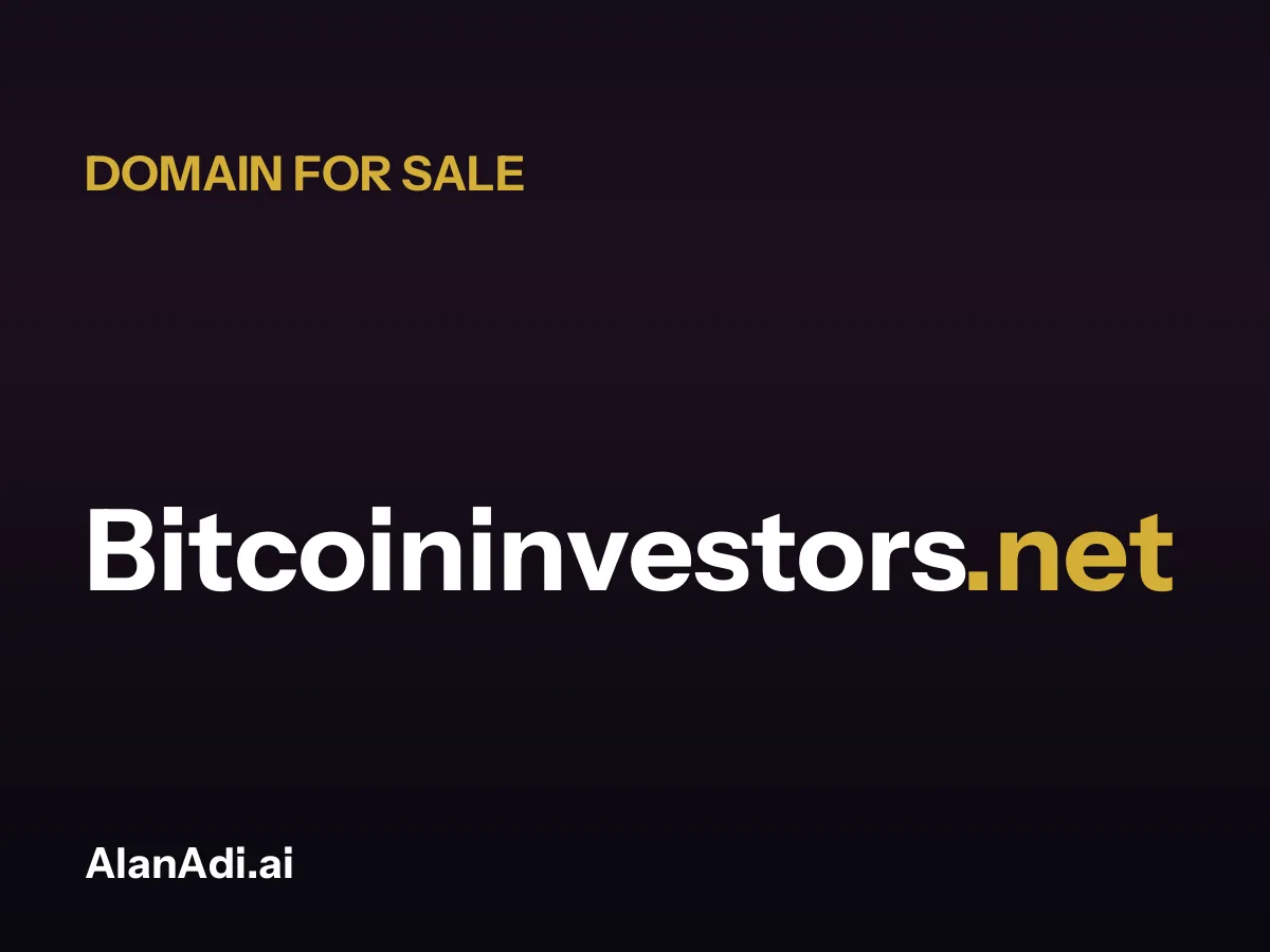 Bitcoininvestors.net for sale, bitcoin investors domain name