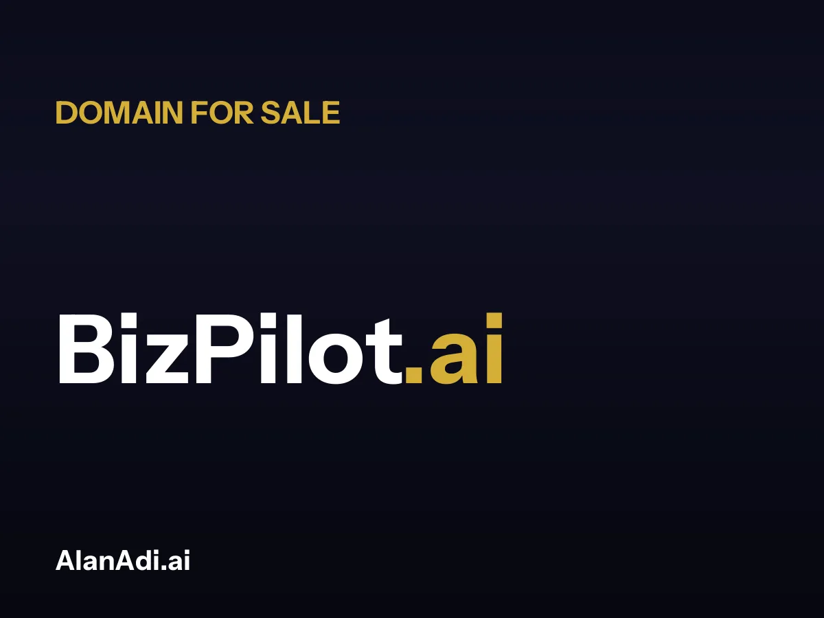 BizPilot.ai for sale, biz pilot domain name