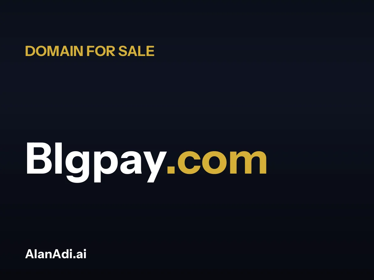 Blgpay.com for sale, blg pay domain name