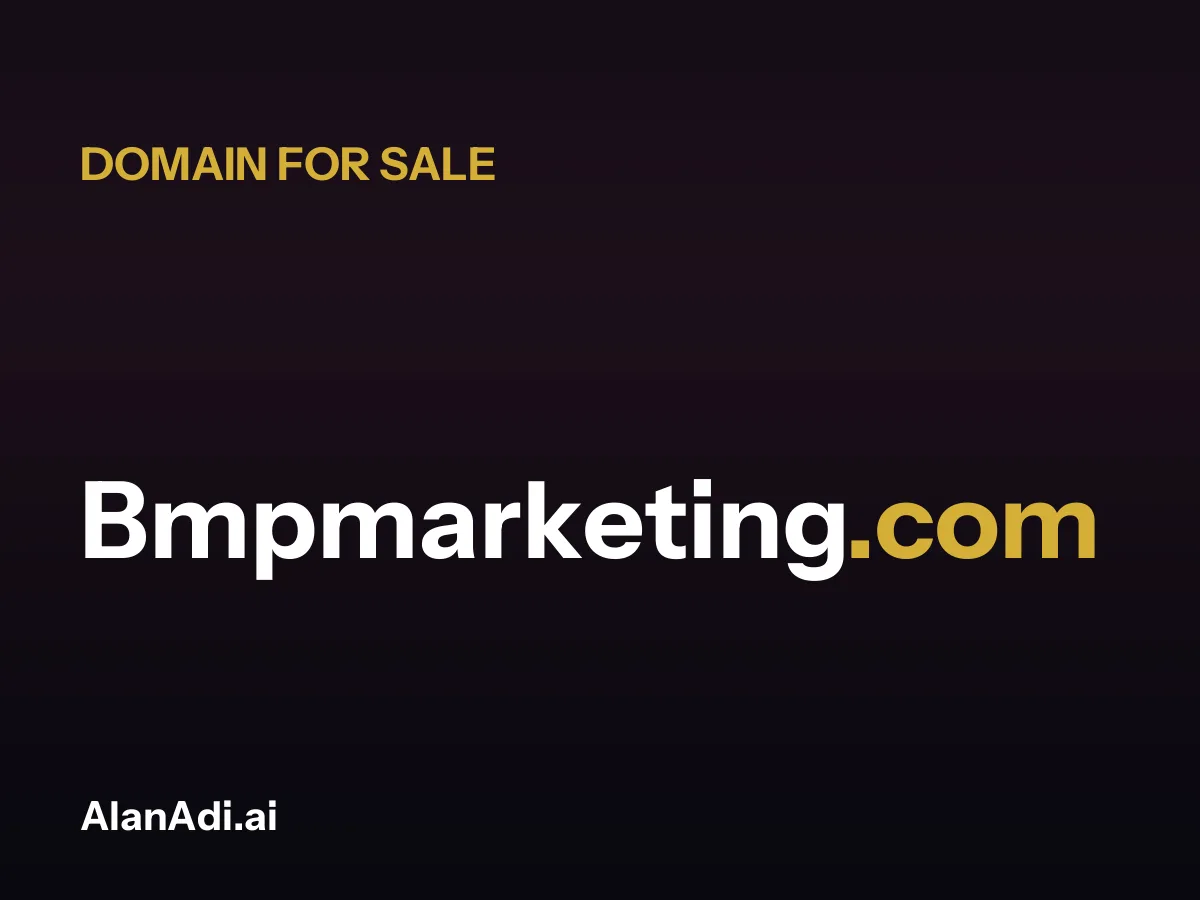 Bmpmarketing.com for sale, bmp marketing domain name