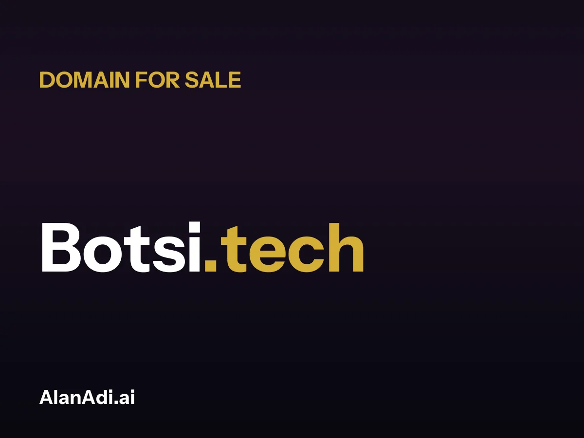 Botsi.tech domain name for sale