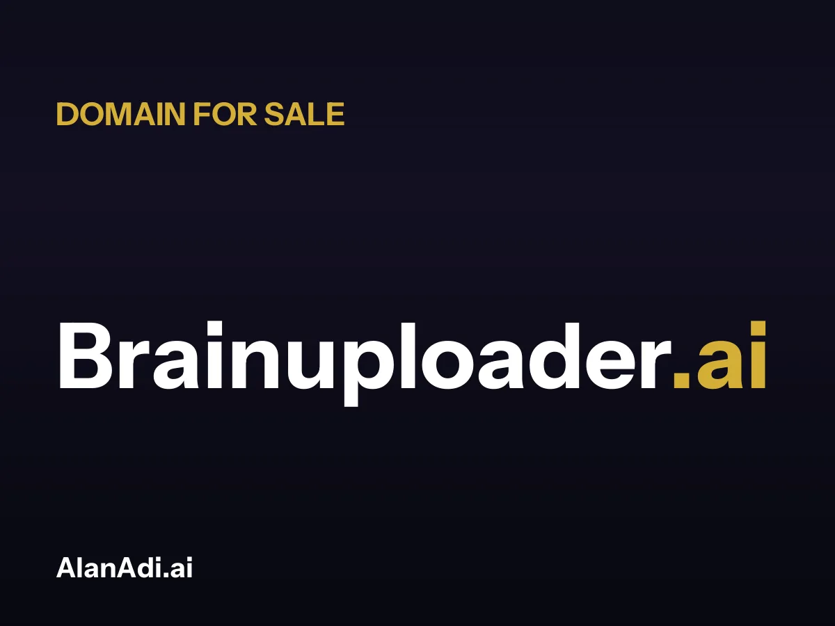 Brainuploader.ai domain name for sale