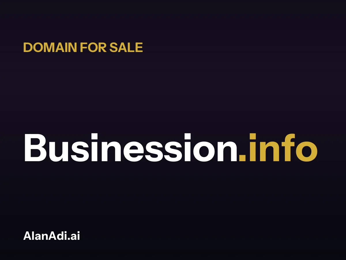 Businession.info domain name for sale