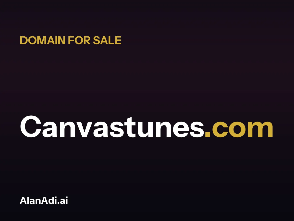 Canvastunes.com for sale, canvas tunes domain name