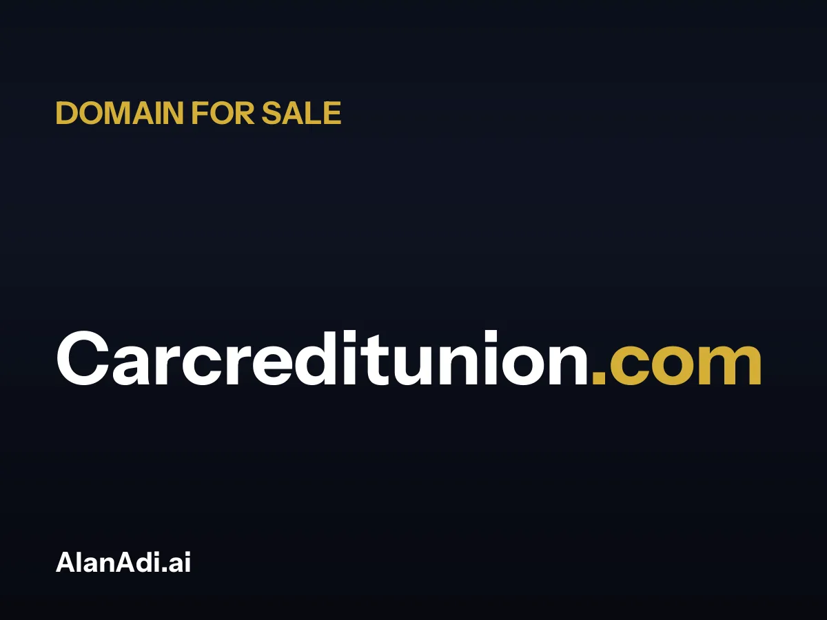 Carcreditunion.com for sale, car credit union domain name