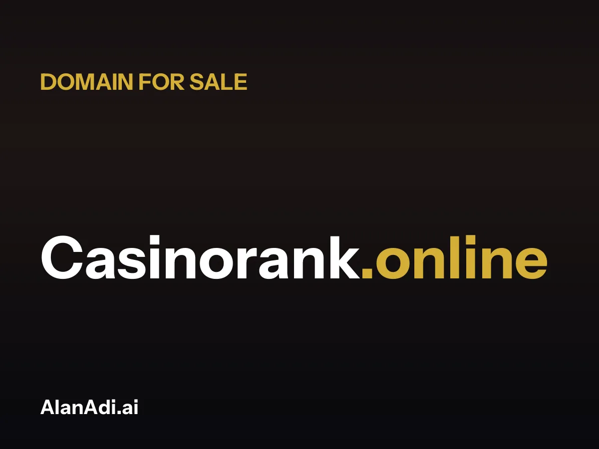 Casinorank.online for sale, casino rank domain name