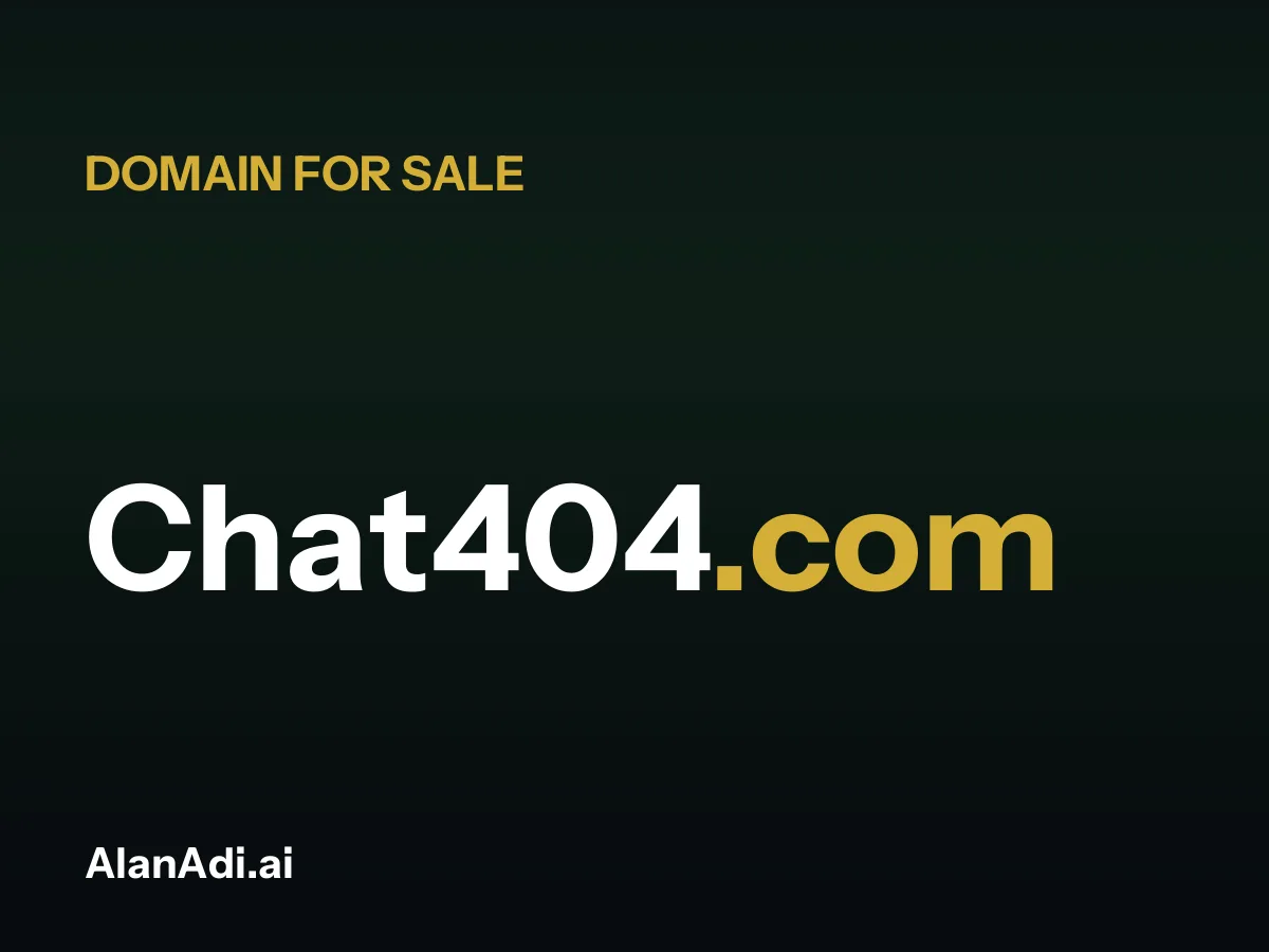 Chat404.com for sale, chat 404 domain name