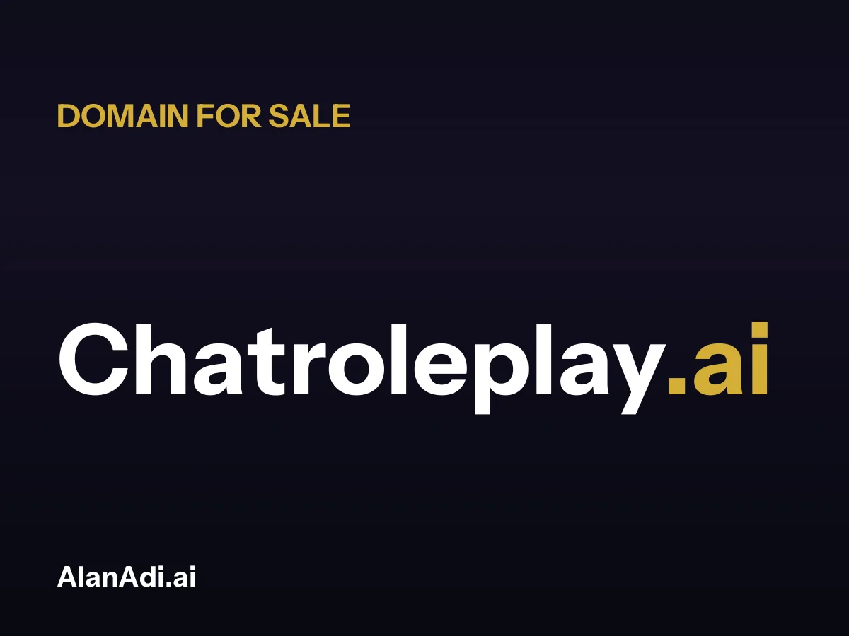Chatroleplay.ai for sale, chat roleplay domain name
