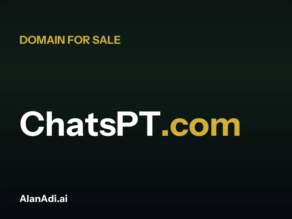 ChatsPT.com for sale, chats pt domain name