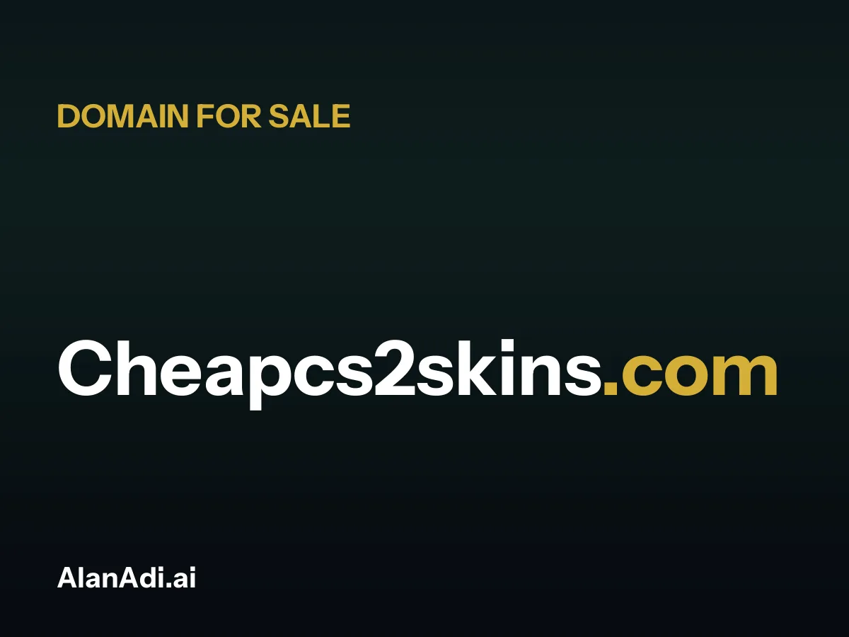 Cheapcs2skins.com for sale, cheap cs2 skins domain name