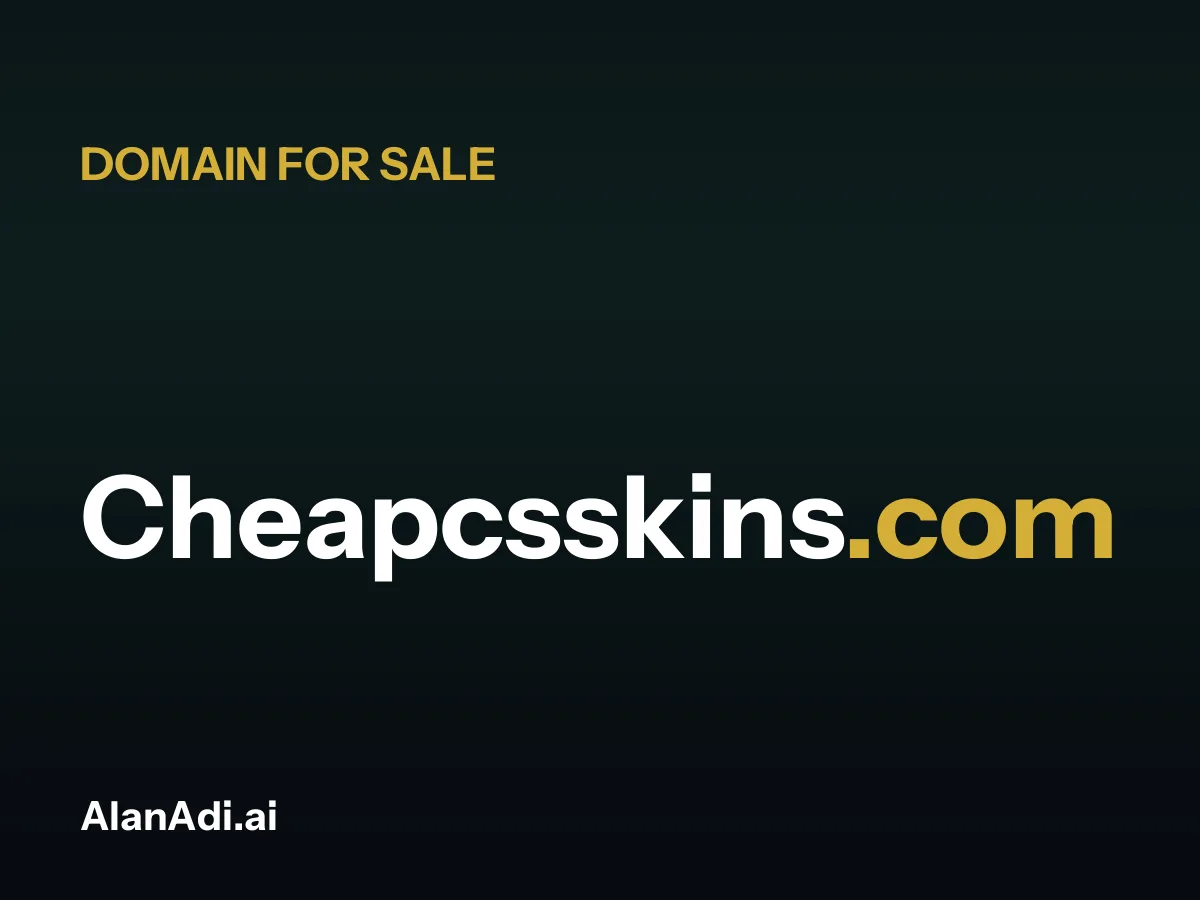 Cheapcsskins.com for sale, cheap cs skins domain name