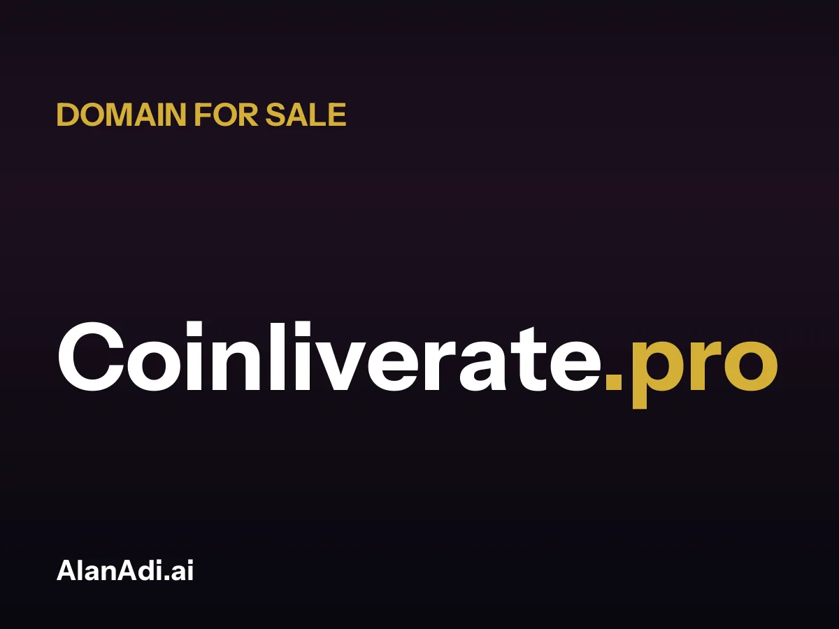 Coinliverate.pro for sale, coin live rate domain name