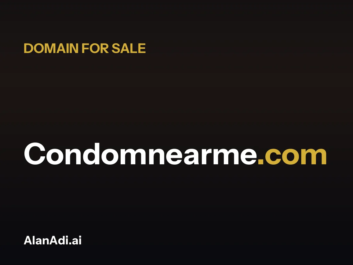 Condomnearme.com for sale, condom near me domain name
