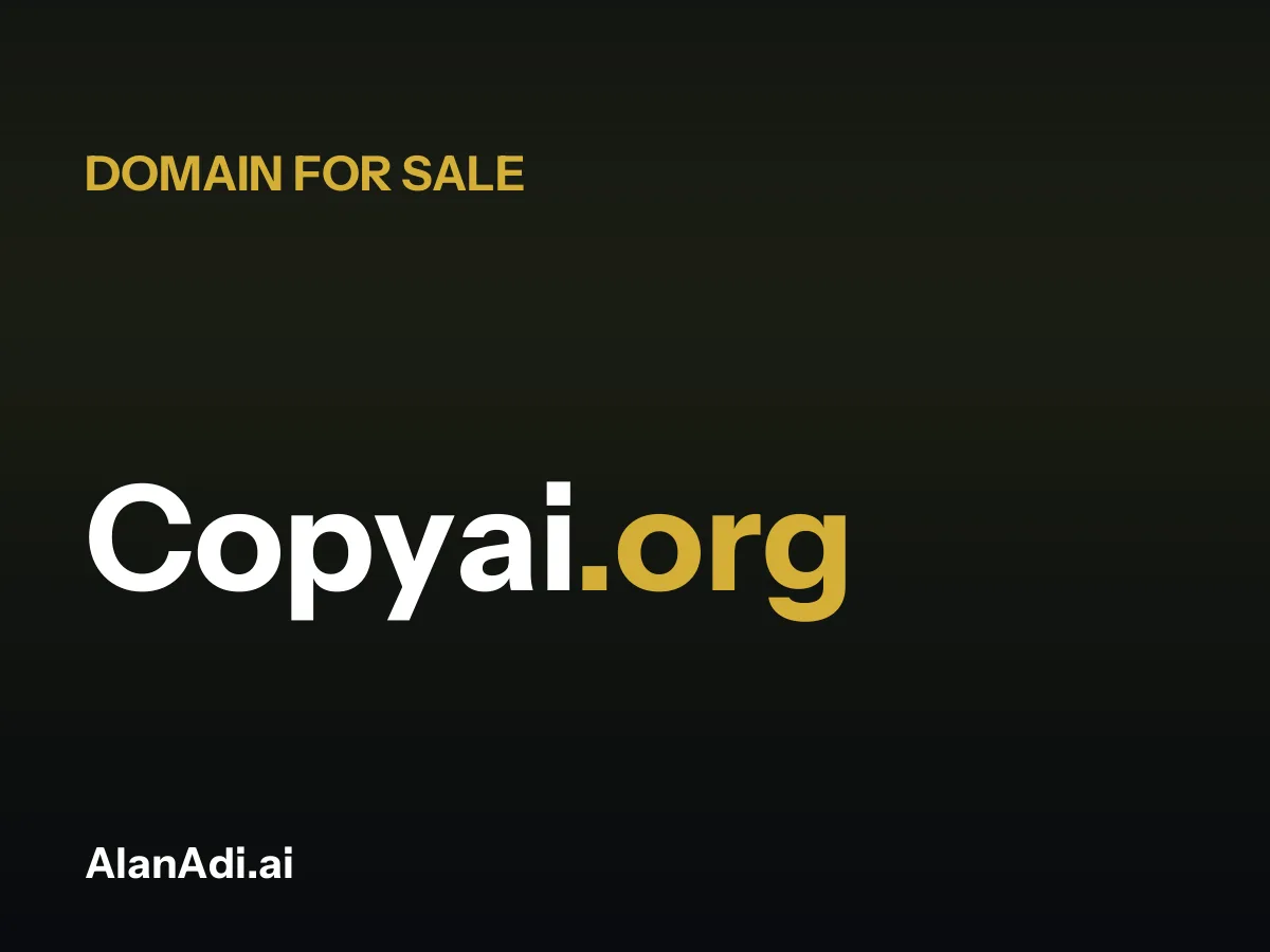 Copyai.org domain name for sale