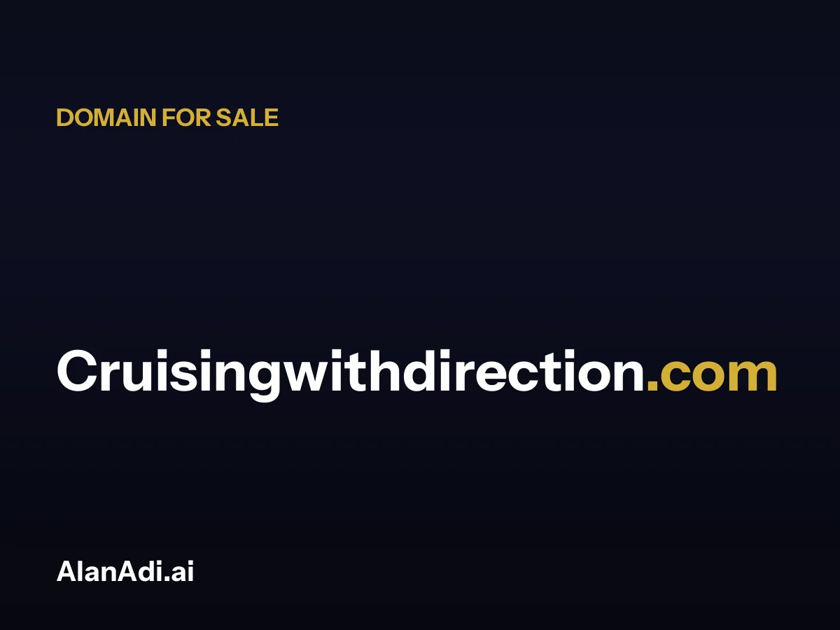 cruising with direction — Cruisingwithdirection.com domain for sale