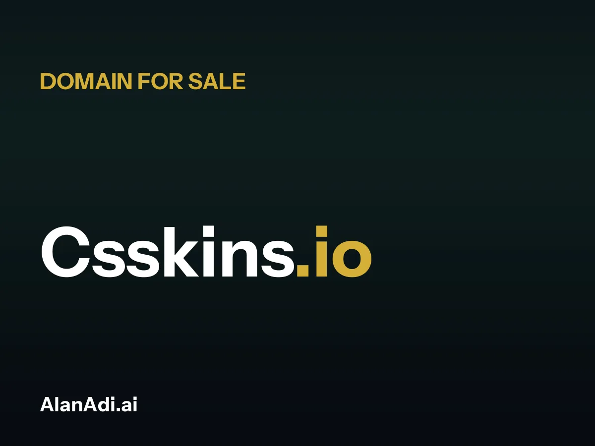 Csskins.io for sale, cs skins domain name