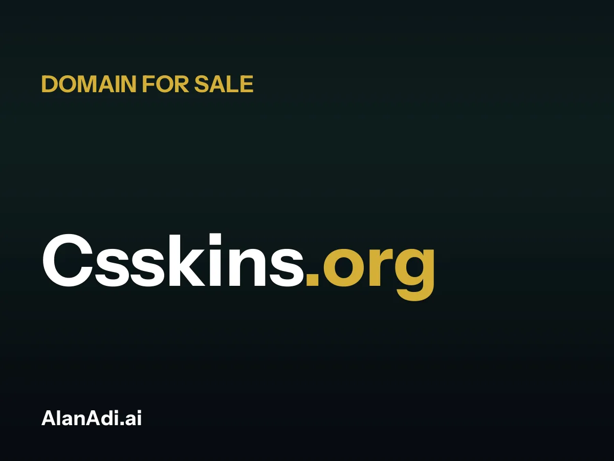 Csskins.org for sale, cs skins domain name