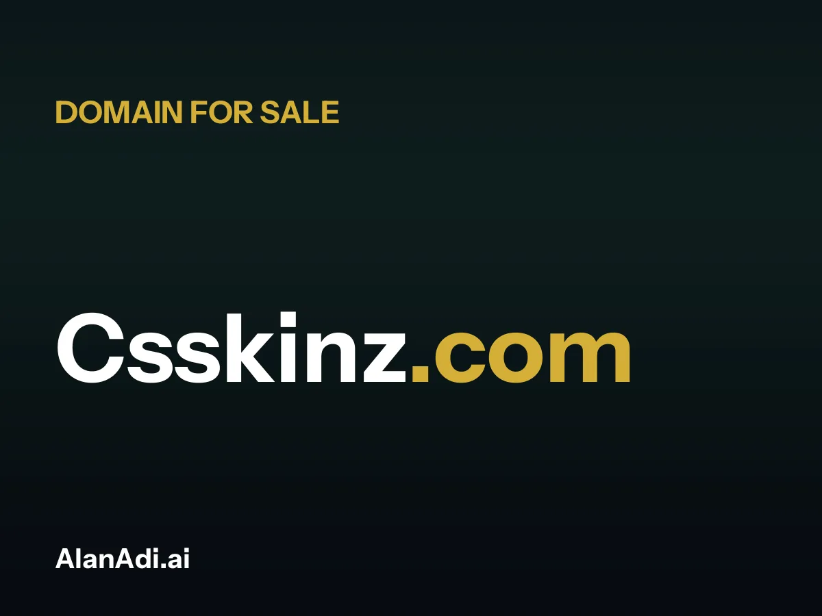Csskinz.com for sale, cs skinz domain name