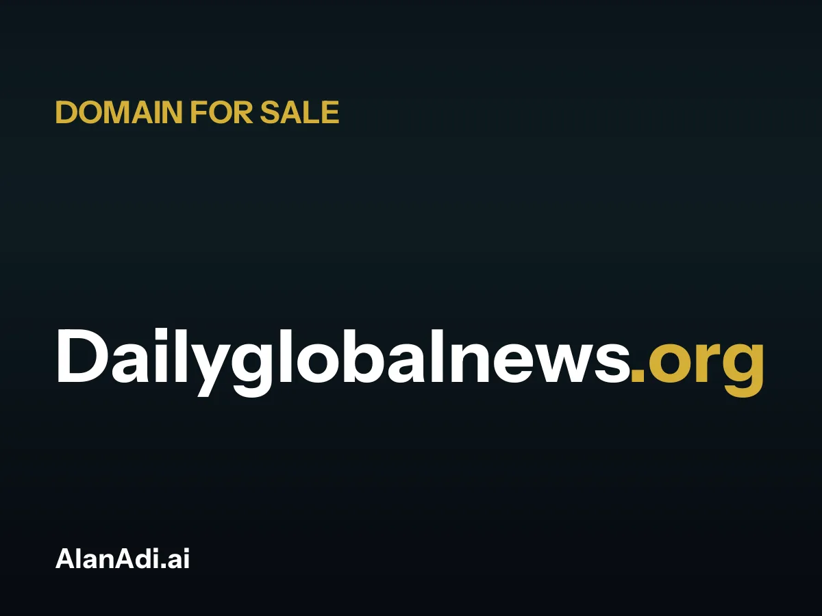 Dailyglobalnews.org for sale, daily global news domain name