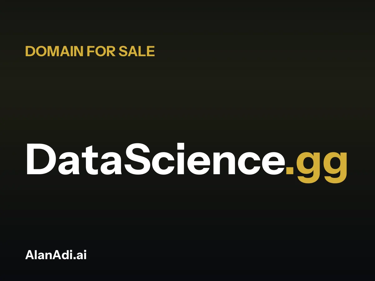 DataScience.gg for sale, data science domain name
