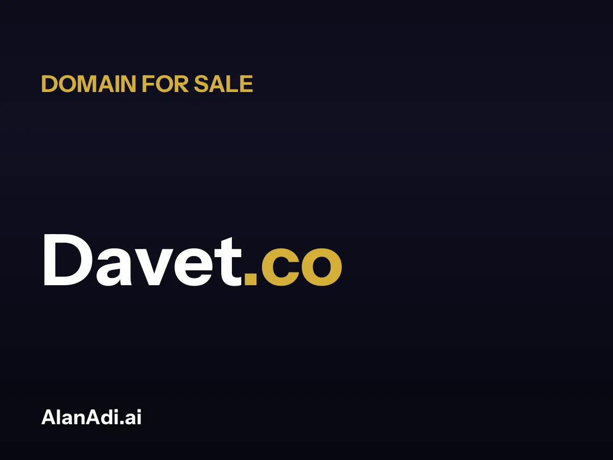 Davet.co domain name for sale