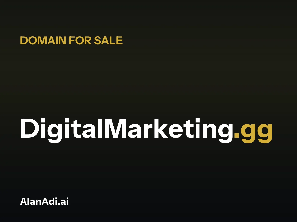 DigitalMarketing.gg for sale, digital marketing domain name
