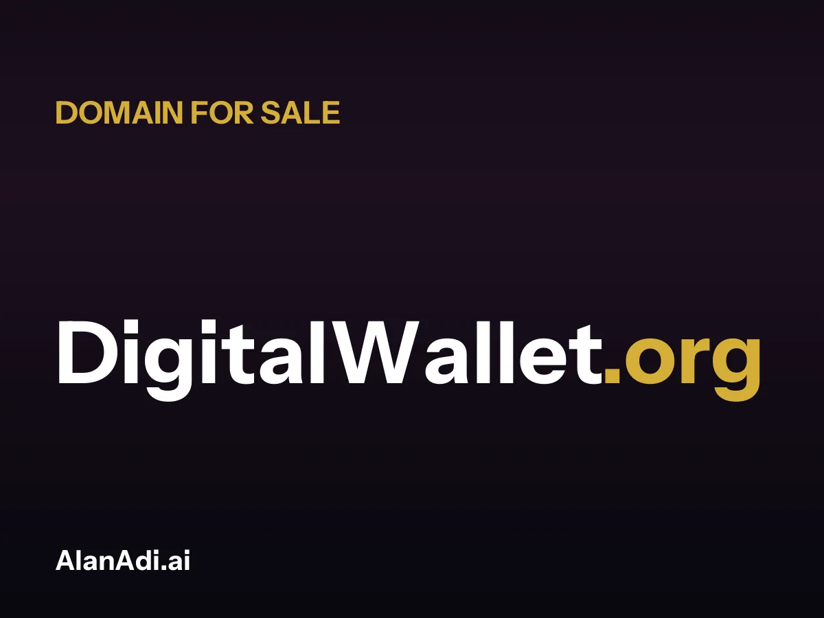 DigitalWallet.org for sale, digital wallet domain name